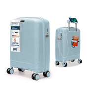 4FLY Leichter Hartschalen-Handgepäckkoffer (35L) - Hellblau