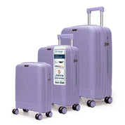 4FLY Leichter Hartschalen-Reisekoffer 3er Set - Helllila
