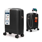 4FLY Leichter Hartschalen-Handgepäckkoffer (35L) - Schwarz