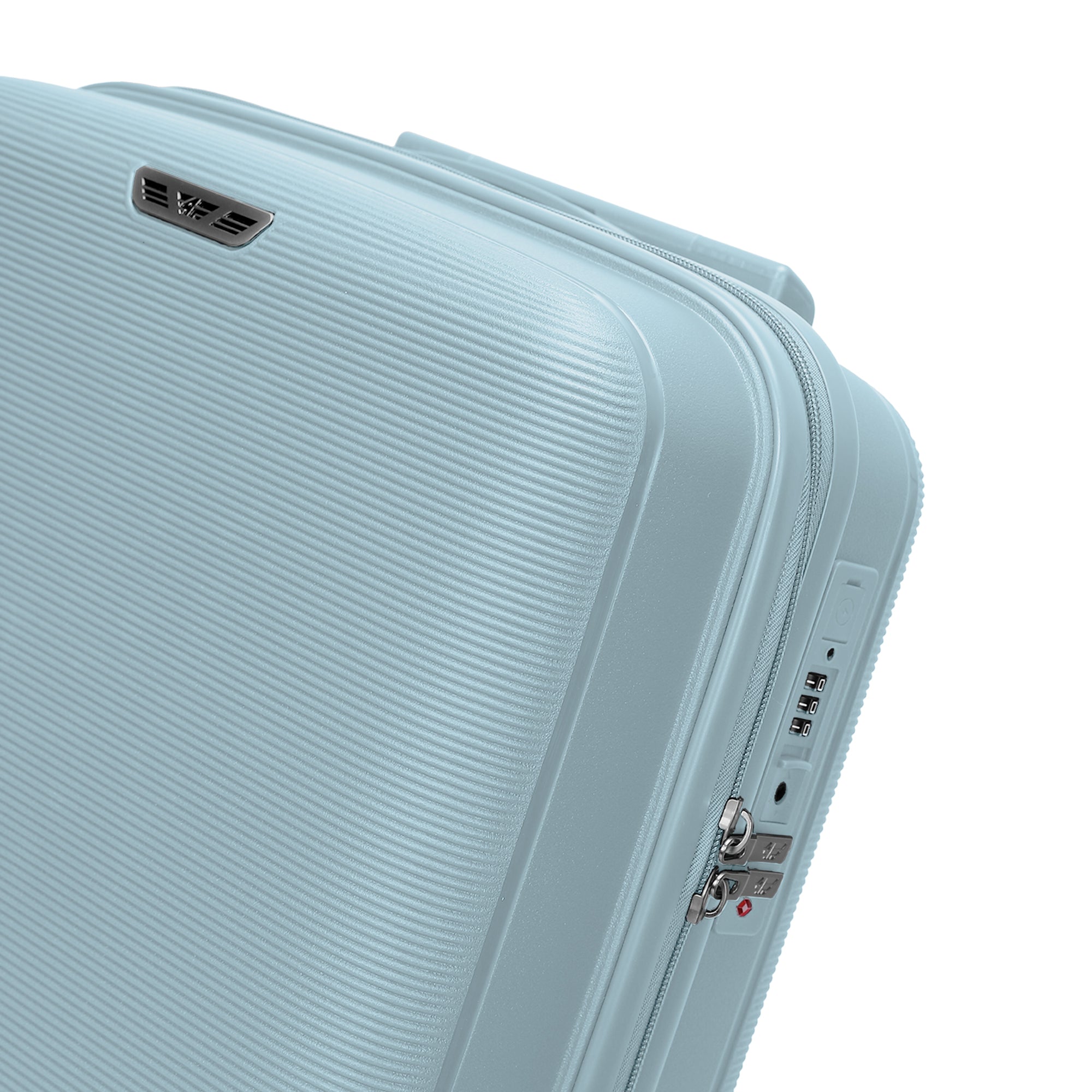 4FLY Leichter Hartschalen-Reisekoffer 75cm (90L) - Hellblau