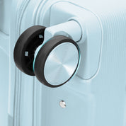 4FLY Leichter Hartschalen-Handgepäckkoffer (35L) - Hellblau