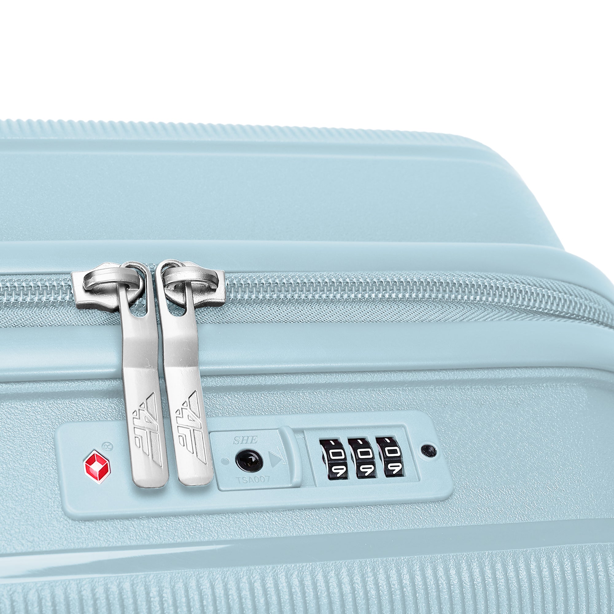 4FLY Leichter Hartschalen-Reisekoffer 65cm (60L) - Hellblau