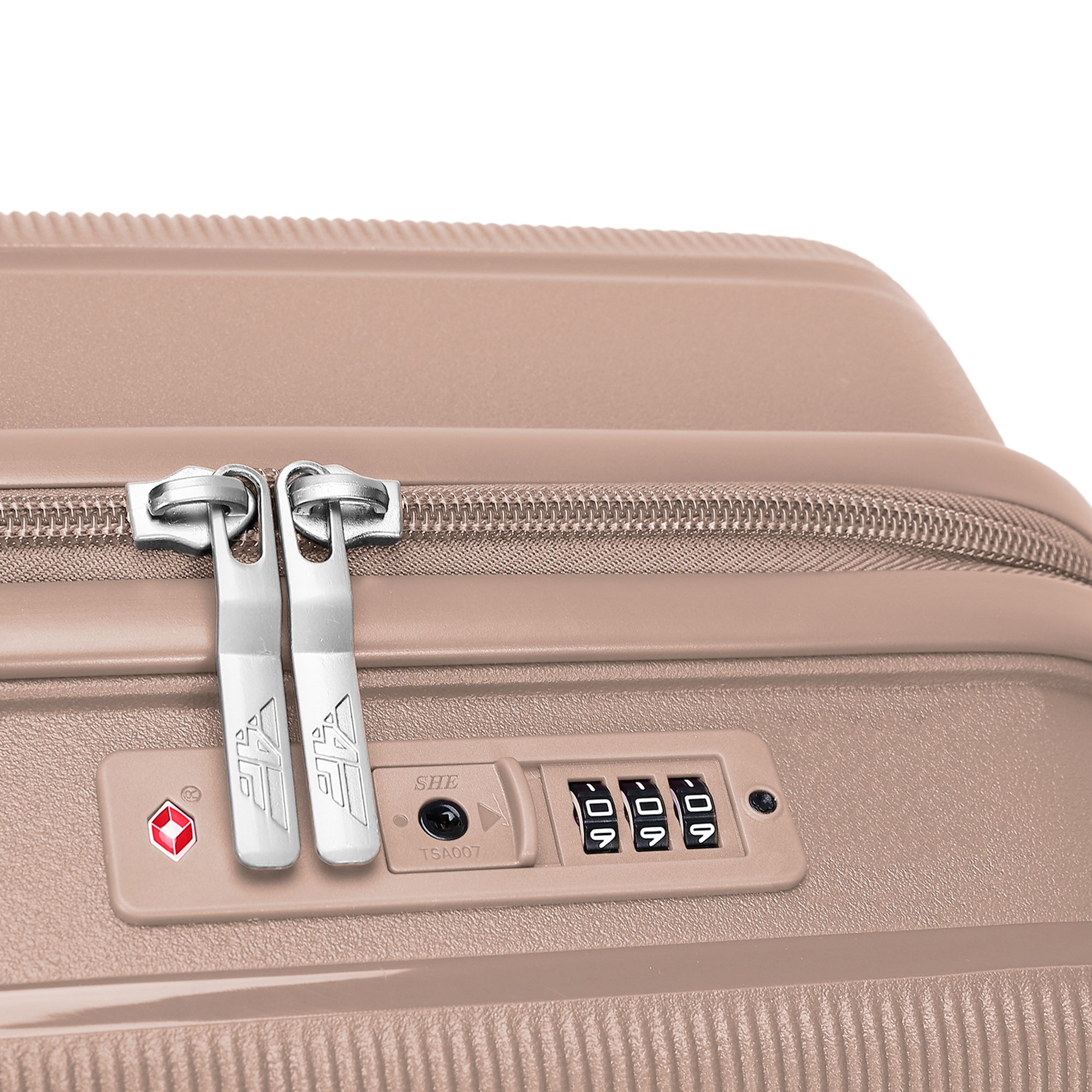 4FLY Leichter Hartschalen-Reisekoffer 65cm (60L) - Khaki