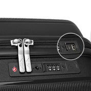 4FLY Leichter Hartschalen-Handgepäckkoffer (35L) - Schwarz