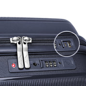 4FLY Leichter Hartschalen-Handgepäckkoffer (35L) - Dunkelblau