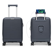 4FLY Leichter Hartschalen-Handgepäckkoffer (35L) - Blau