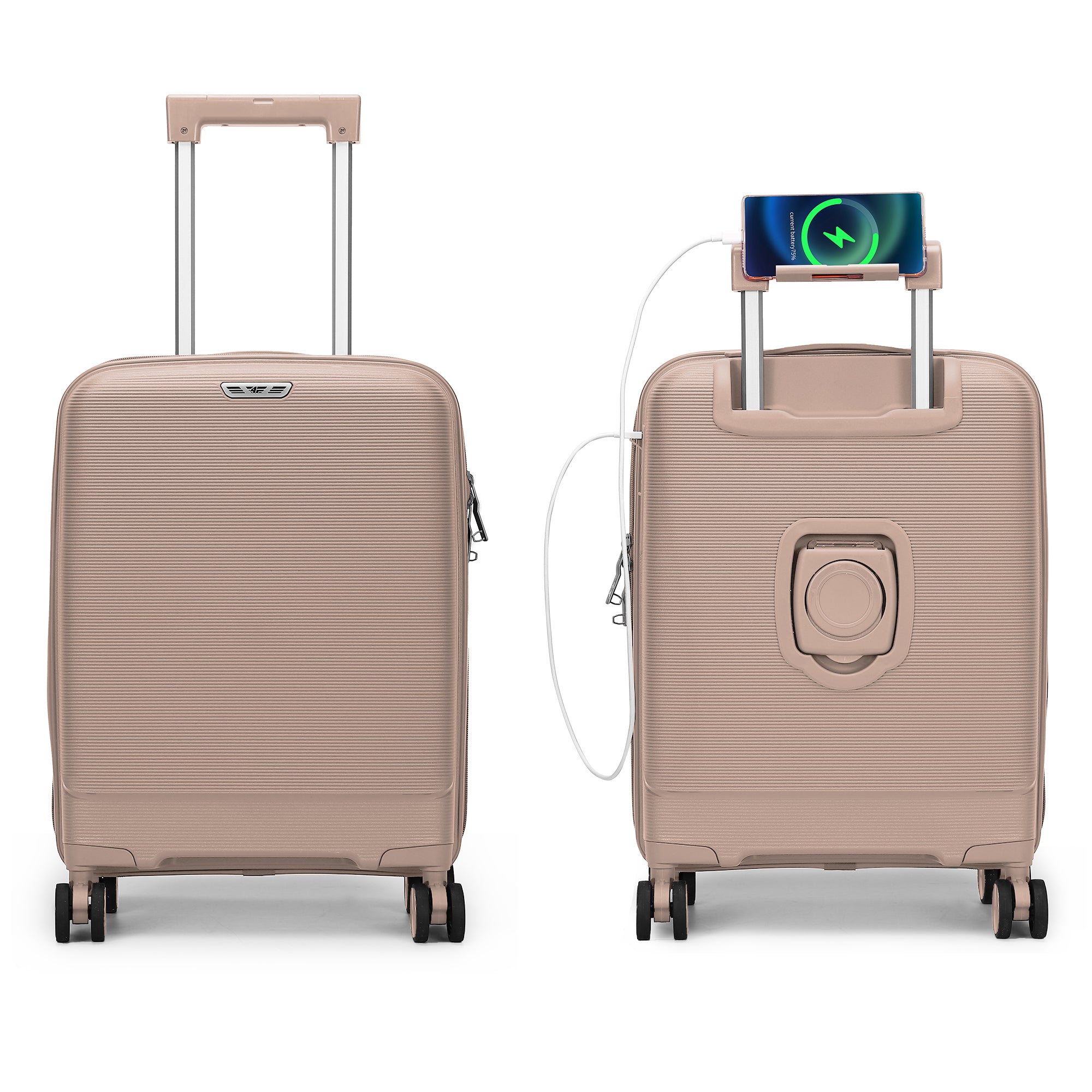 4FLY Leichter Hartschalen-Handgepäckkoffer (35L) - Khaki