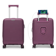 4FLY Leichter Hartschalen-Reisekoffer 3er Set - Lila