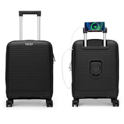 4FLY Leichter Hartschalen-Handgepäckkoffer (35L) - Schwarz