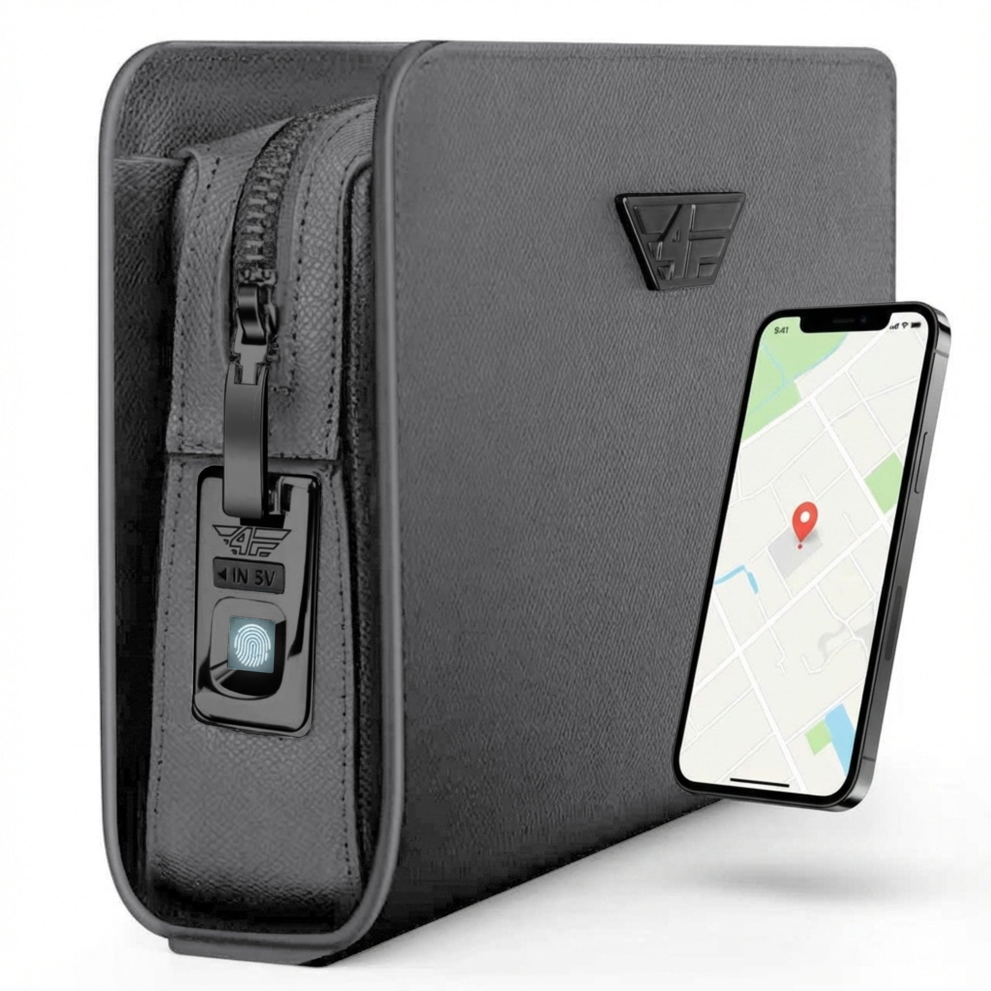 4FLY Smart Bag - Ledertasche mit Touch-ID Schloss & GPS