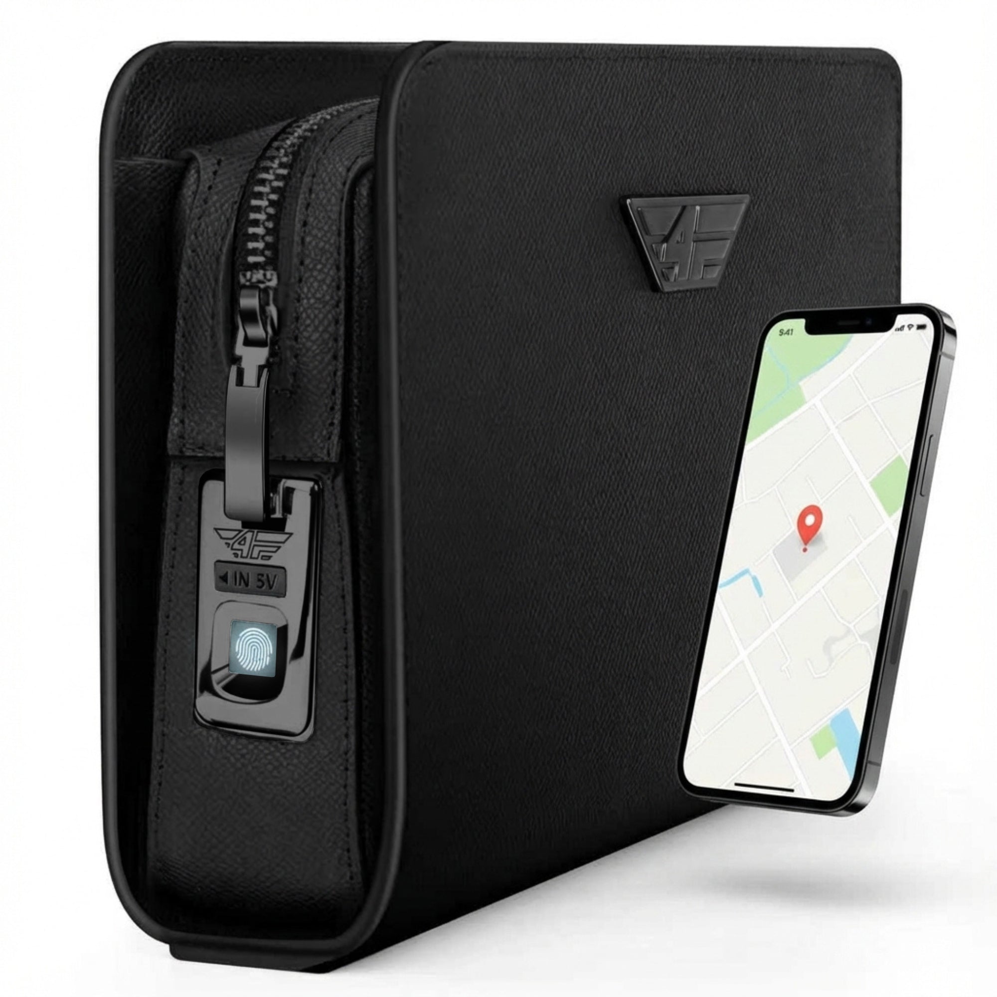 4FLY Smart Bag - Ledertasche mit Touch-ID Schloss & GPS