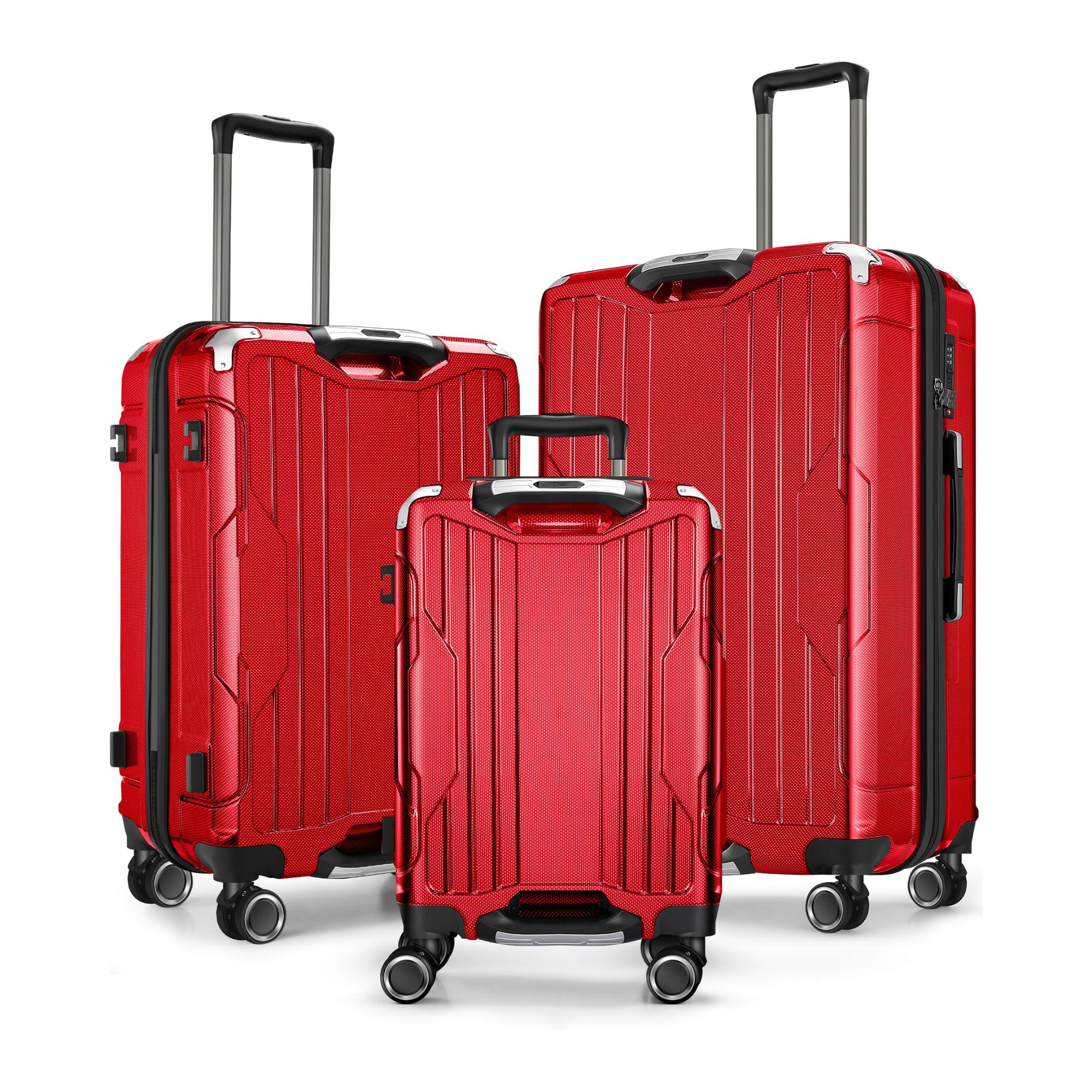4FLY Carbo Aluminium-Rahmen Hartschalen-Reisekoffer (3er Set)